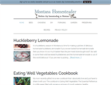 Tablet Screenshot of montanahomesteader.com